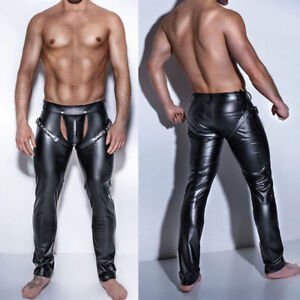 leather pants man