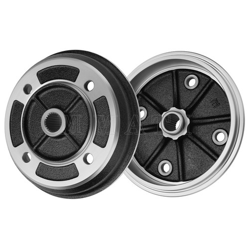 2PCS Front Wheel Brake Drums for Kawasaki Mule 2510 KAF620A 4x4 1993 1994-2000 - Picture 2 of 9