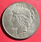 1927S US Peace SILVER Dollar! "San Francisco" Mint! Low Mintage! XF! Old US Coin