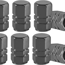 8PCS Tire Valve Stem Caps, Air Caps Cover, Aluminum Alloy Corrosion Gray