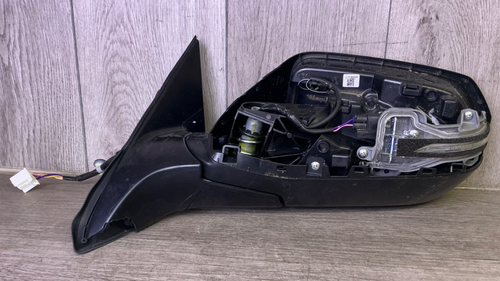 A-Premium Left Driver Side Power Door Mirror - Compatible With Honda Accord LX, Sport 2018 2019 2020 2021 2022 - Non-Heated Manual Folding Non-Turn Signal - W/ 3 Pins Connector, Black (Paint To Match