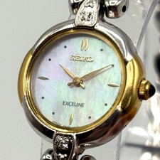 Orologio donna SEIKO Exceline, quadrante combinato conchiglia, batteria