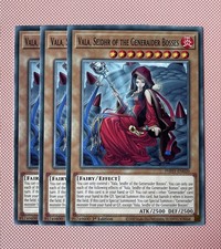 3x  Vala, Seidhr of the Generaider Bosses Photon Hypernova PHHY-EN020 - Playset!