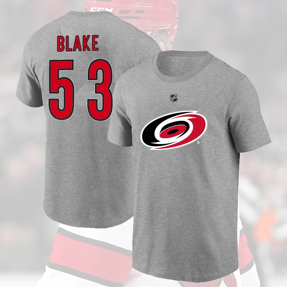 FLASH SALE ! Jackson Blake #53 Carolina Hurricanes Name & Number S–5XL for Fan - Image 3 of 4