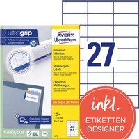2 Bis 40X Avery Zweckform Universal-Etiketten, 70 X 32 Mm, Weiß Spare Bis Zu 12%