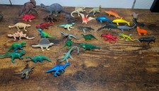 Mini Dinosaur And Ocean Animal Lot Of 36 Toys Plastic