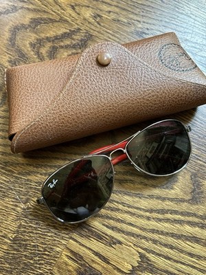 Ray-Ban Junior RJ 9529S Kinder Sonnenbrille Gunmetal Rot 53mm Grün RJ9529S