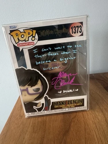 Funko Pop! Vinyl Animation Jujutsu Kaisen Maki Zen'in #1373 Signed JSA Exclusive