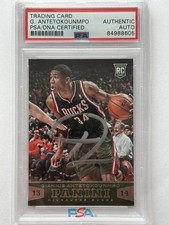 Giannis Antetokounmpo Signed 2013-14 Panini #194 RC Rookie PSA/DNA AUTO