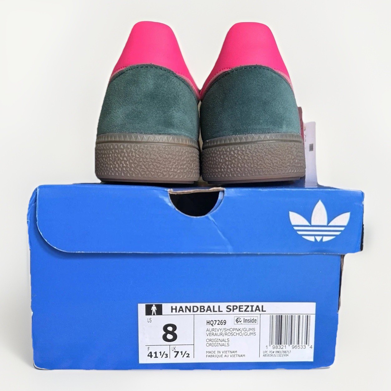Adidas Handball Spezial Collegiate Green Lucid Pink Size 8 Men’s Shoes SOLD OUT! image 10
