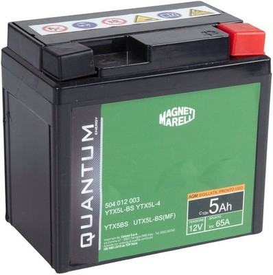 Magneti Marelli Motorrad Batterie Und Roller Technologie 5AH 12V 65A AGM Ovp Po