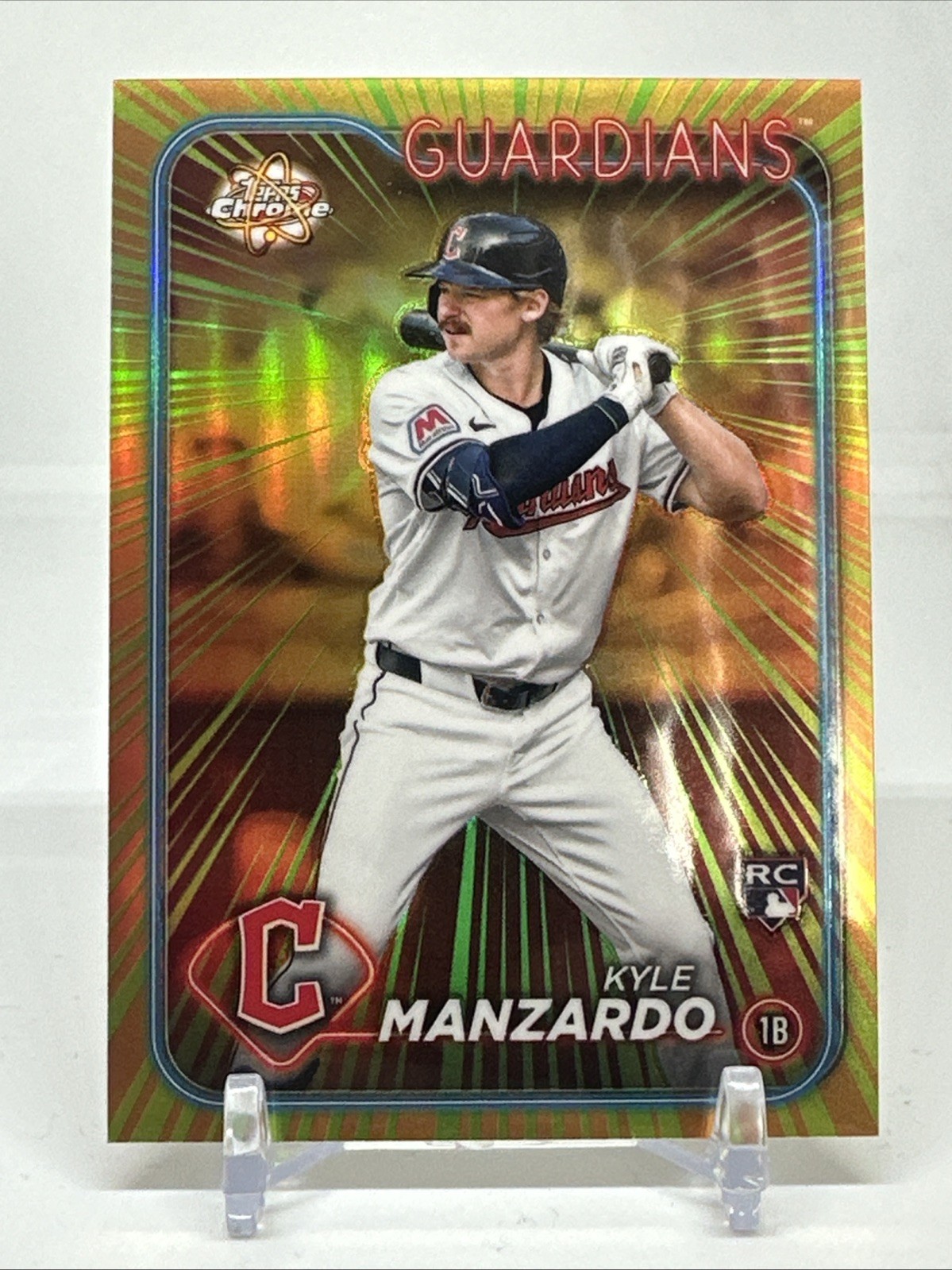 2024 Topps Chrome Update Series Radiating Rookies Kyle Manzardo #RR-25 (RC)