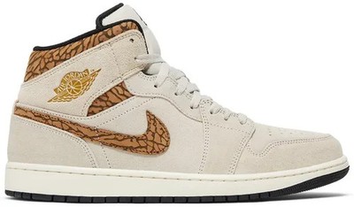 Nike Air Jordan 1 Mid SE 'Brown Elephant' Brown/Black DZ4129-102 Men's Size 9.5