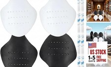 2 Pairs 4-12" Black  White Shoe Creases Protector, Shoe Toe Protectors Crease
