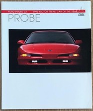 FORD PROBE USA Car Sales Brochure 1993  #068-Rev. 1/93 GT