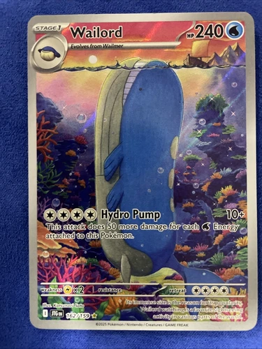 Pokémon TCG Wailord 162/159 Journey Together Illustration Rare