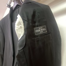 Canali Men s Suit Black Solid 2 Piece XL Two-Button Notch Lapel Regular