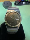 Rare Vintage Watch Seiko Day Date Alarm 5C23-7019 Two Tone Quartz