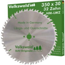 Volkswald&reg; HM-S&auml;geblatt LWZ 350 x 30 mm Z= 32 Wechselzahn Kreiss&auml;geblatt