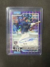 Carson Williams Chrome 2026 Purple /75 Auto