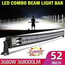 15 20 24 28 32 42 48 2-row Led Light Bar Spot Flood Driving Truck Suv Offroad