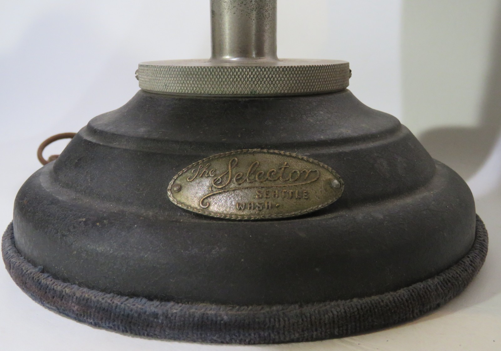 Radio Loud Horn Speaker "The Selector" Metal 1920s Era 24½"x14" Bell Tested vv