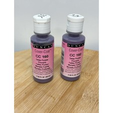 Duncan Covercoat Glazes Deep Purple CC 160 2oz. Bottles Lot of 2 Bottles NEW