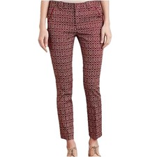 Anthropologie 6 Cartonnier Pants Trousers geometric Charlie Ankle Pants career