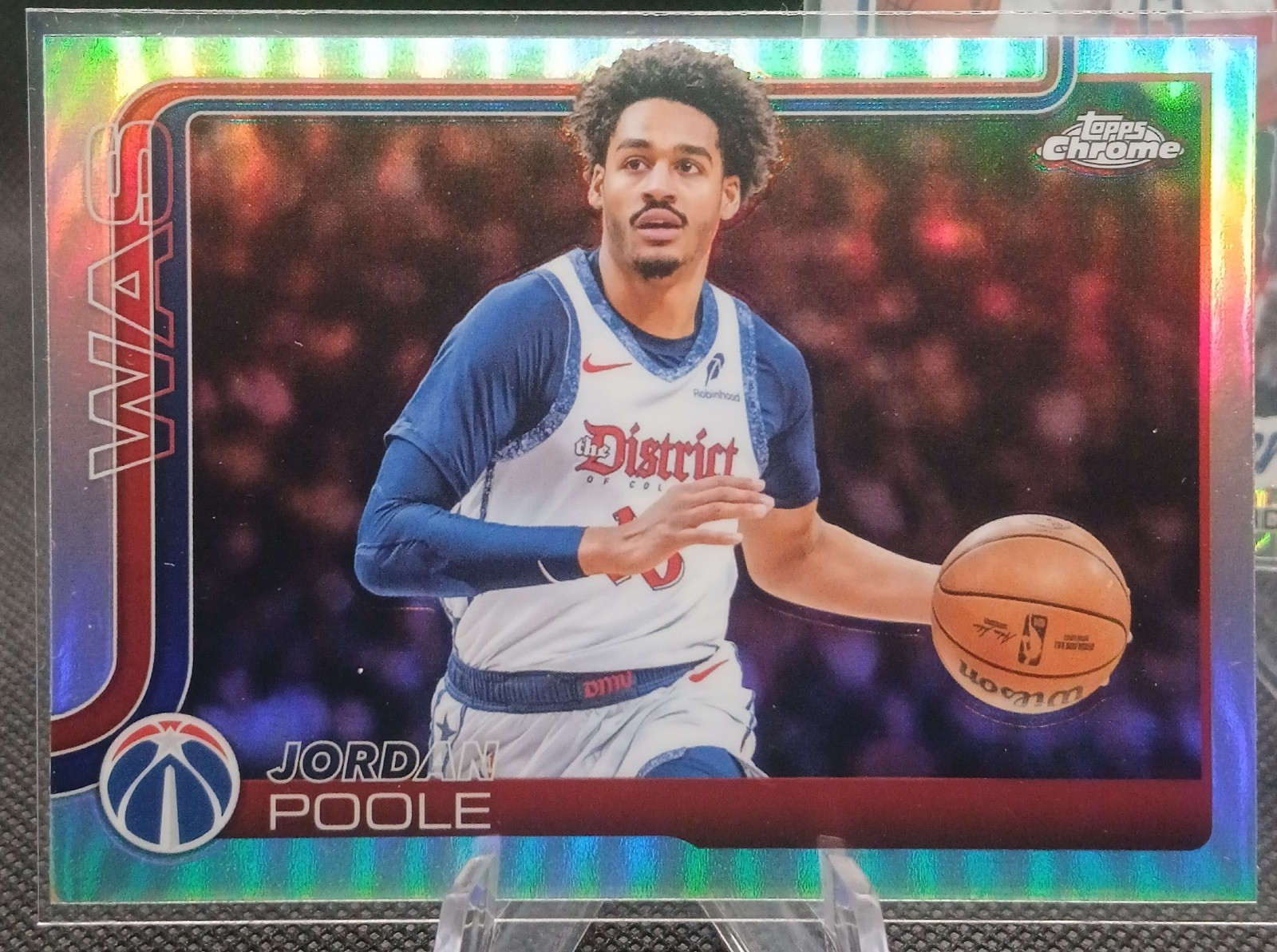 2025-26 TOPPS CHROME 1/1 SUPERFRACTOR AUTO CHROMOGRAPHS JORDAN POOLE NBA + READ view 17