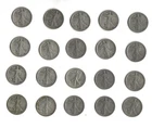 Lot of twenty (20) 1918 s circulated Walking Liberty half dollars