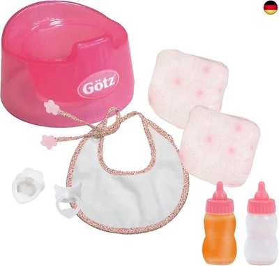 BESUCHE DEN GÖTZ-STORE Götz 3401935 Babypuppen Basic Care Set - 8-teilige Grundausstattung als