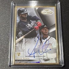 2018 Topps Gold Label OZZIE ALBIES Framed Rookie Auto RC BRAVES
