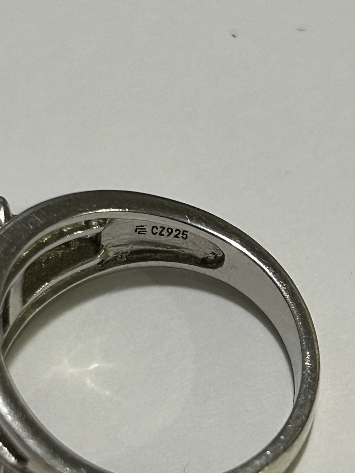 925 Sterling Silver Commitment Ring Zirconia 9 Gr… - image 9