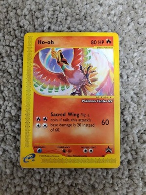 Ho-Oh # 52 WOTC Black Star PROMO ''Pokemon Center NY'' Stamped Card 1 NM