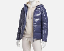 The North Face Girls Blue Down Fleece-Lined Parka Puffer Jacket Size S 7/8