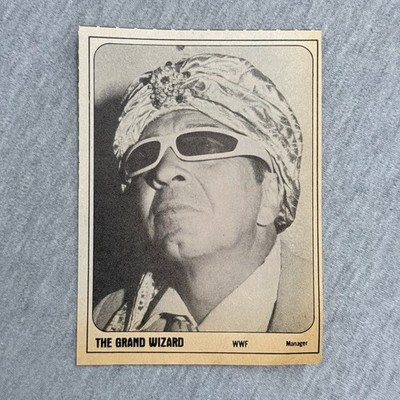 1981 Wrestling Super Stars-Hand Cut Magazine Card The Grand Wizard