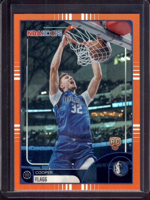 COOPER FLAGG 2025-26 Topps NBA Hoops #35 Orange Hoops Parallel Rookie RC