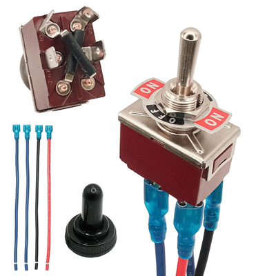 #ad Momentary Reverse Polarity Switch 12V 30A DPDT 4 Pin ON Off ON Toggle Swit $20.14