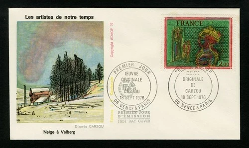 France FDC sc 1499 SG 2112 Jean Carzou Painting First Day Cover 1976 1