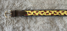 Vineyard Vines Boys Mens Belt Size 30 Christmas Truck Yellow Blue