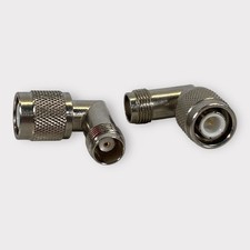 TNC Right Angle TNC Male To TNC Female Coaxial Connector  Lot of 2 