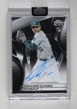 2025 Topps Chrome Black Auto Armando Alvarez #CBA-AAL Auto