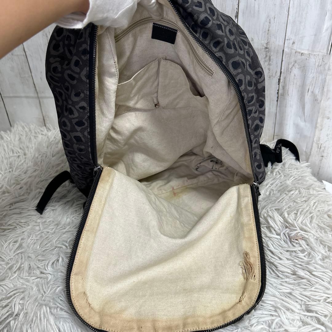 Gucci Nylon Leopard Print Backpack Large Capacity… - image 15