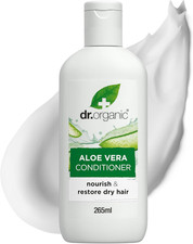 Image of Dr Organic Aloe Vera Conditioner, Soothing, All Hair Types, Natural, Vegan, Crue