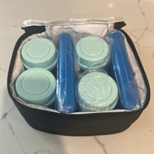 ZOMEE Breast Milk Storage Bottles COOLER BAG  4-Bottles  2 Ice Packs .