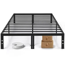Size Bed Frame, 14 Inch Metal Platform Bed Frames with Heavy Duty Full Black