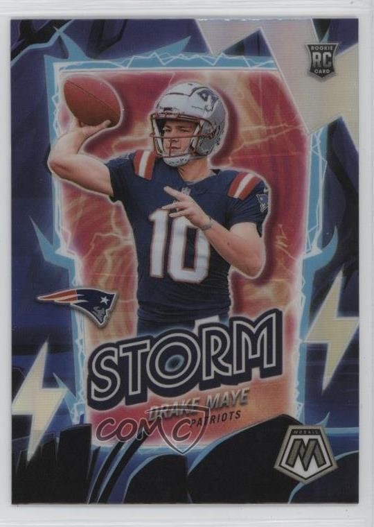2024 Panini Mosaic Storm Silver Prizm Drake Maye #3 Rookie RC 1k6q
