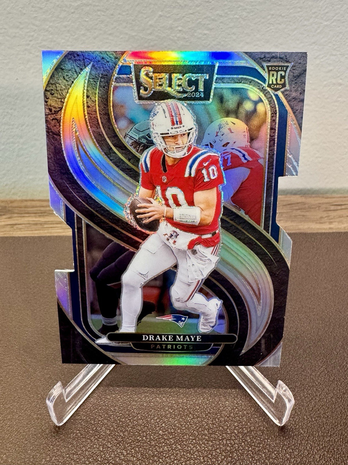 2024 Select Premier Level Drake Maye #113 SILVER Prizm Die-Cut Rookie RC SP
