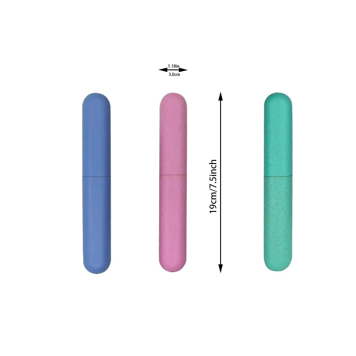 ZYYC 4 Pack Travel Toothbrush Case Holder Toothbrush Travel Containers for Tr...