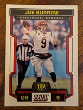 2023 Panini Score - Joe Burrow #196 Cincinnati Bengals